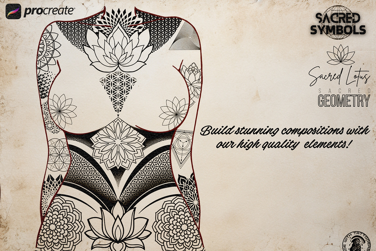 Procreate, Sacred Geometry Ultimate, a Brush Add-On by Studio.Valhalla (Photo 2 of 11)