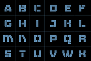 Rekvo – Variable Military Stencil, a Sans Serif Font by Drizy (Thumbnail 3 of 11)