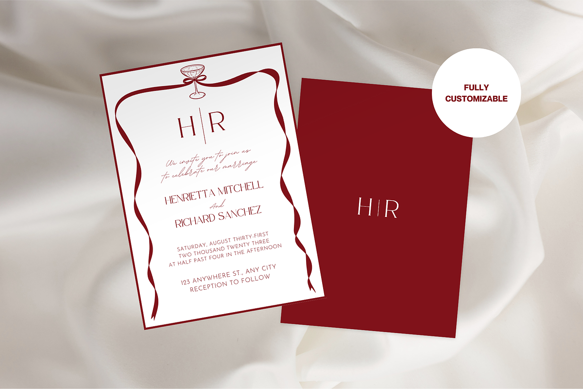 Black and White Wedding Invitation, a Templates & Theme by Evara Creative Agency (Photo 5 of 8)