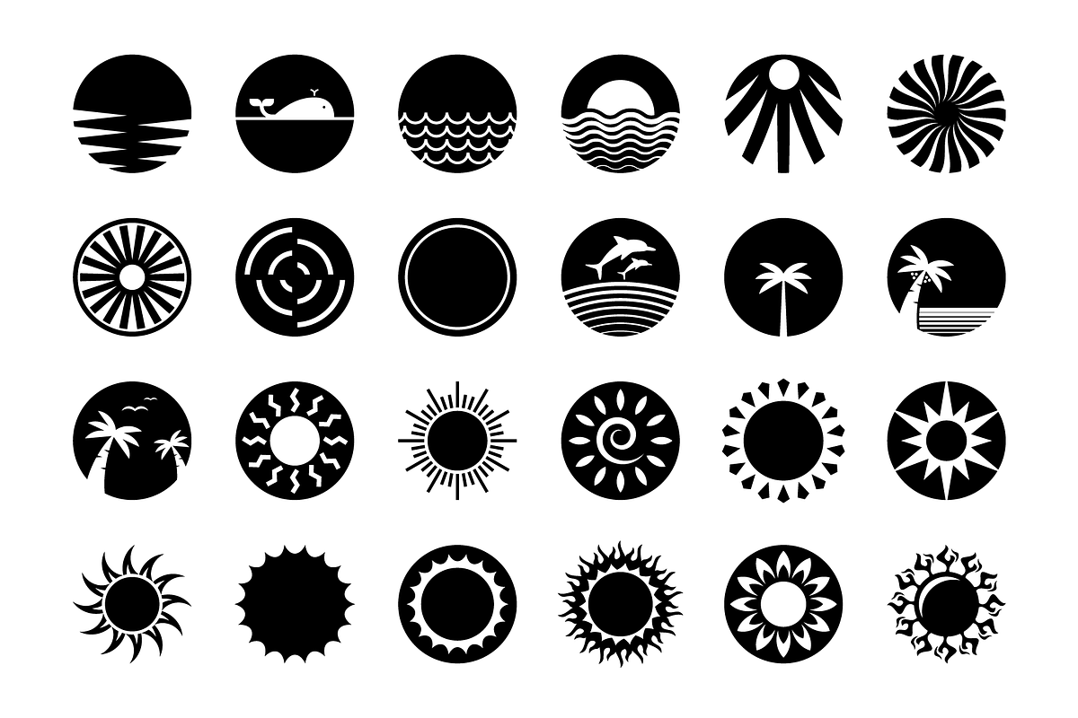 Sun Vector Logo Icon Collection, a Branding & Logo Template by Berkah Studio (Photo 2 of 2)