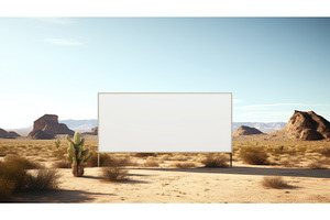 A minimalist outdoor advertising, an Industrial Photo by Aimagenarium@gmail.com