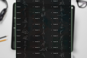 60 Male And Female Poses Procreate