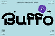 Buffo - Grotesk Typeface, a Slab Serif Font by delipensil (Thumbnail 1 of 9)