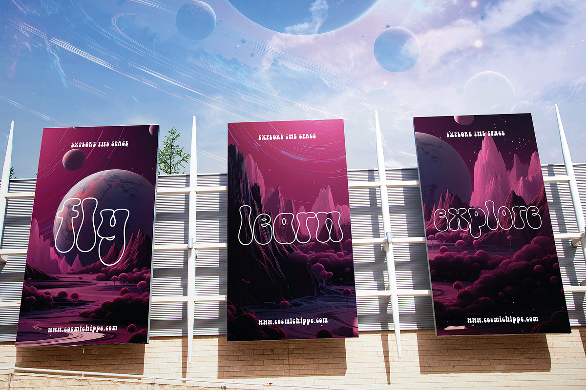 Cosmic Hippie - Groovy Font, a Sans Serif Font by HipFonts (Photo 8 of 10)
