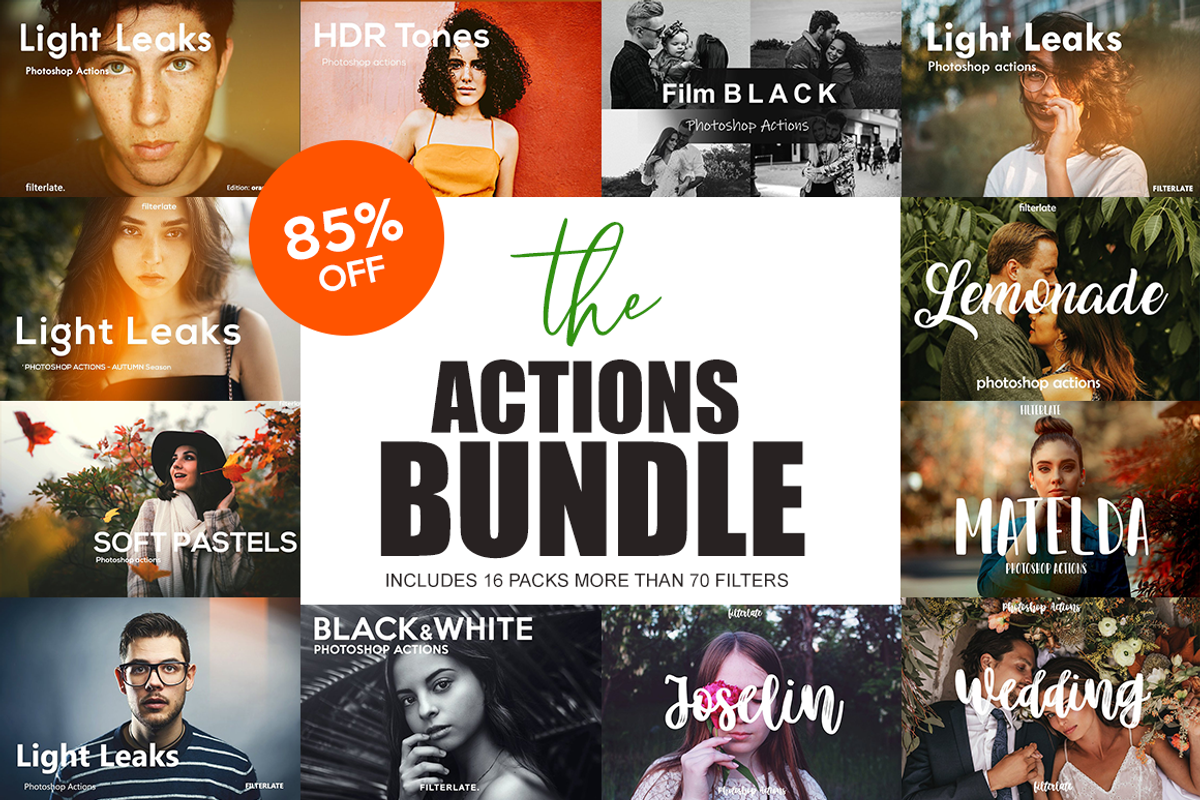 Actions Bundle SALE, an Action Add-On by Filterlate (Photo 1 of 42)