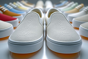 Modern Slip-On Sneakers, a Beauty & Fashion Photo by Ocean Digital Art