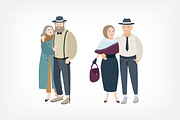 Senior couples in love set, a Person Illustration by Good Studio (Thumbnail 3 of 7)