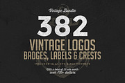 382 Vintage Logos Bundle, a Branding & Logo Template by Graphicdome (Thumbnail 1 of 4)