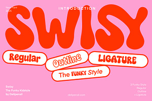 Swisy - Playful Rounded Sans Font, a Handwritten Font by delipensil
