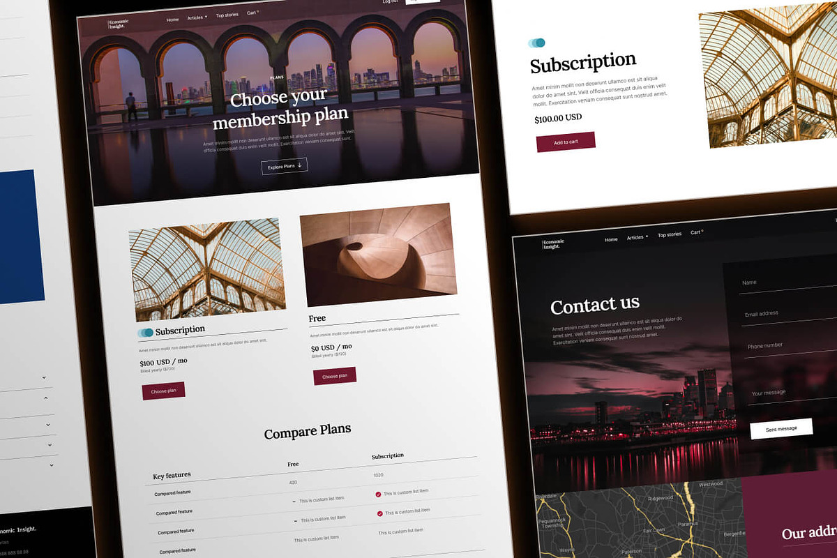 EconomicInsight - Finance Template, an UI Kit Template by EGO Creative Innovations (Photo 4 of 5)
