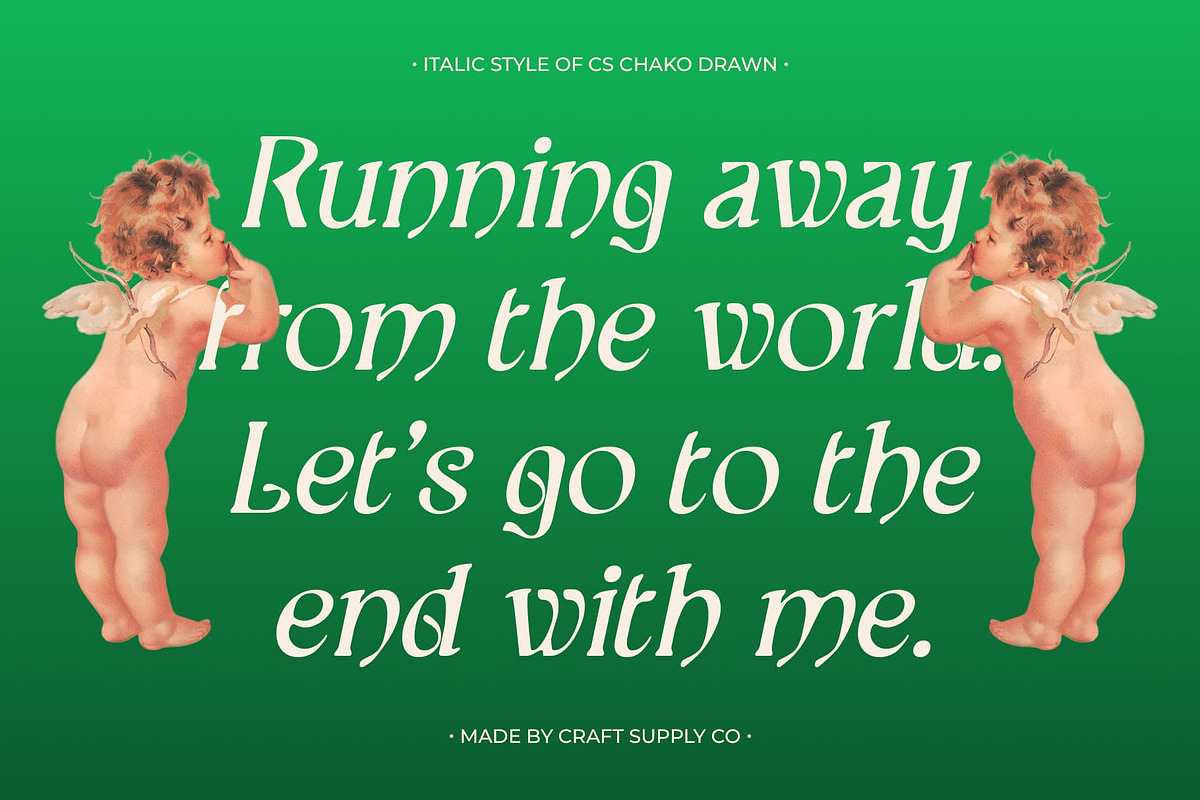 CS Chako Drawn, a Serif Font by Craft Supply Co. (Photo 2 of 8)