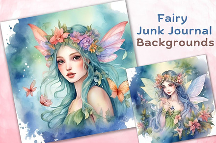 Fairy Junk Journal Backgrounds