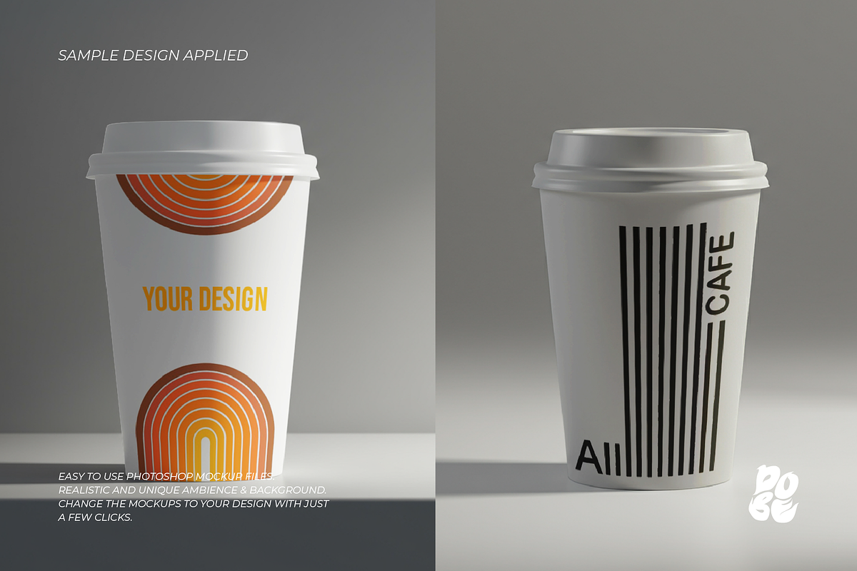 Coffee Cup Mockup Set - Vol 1, a Mockup by DOBE Studio (Photo 4 of 5)