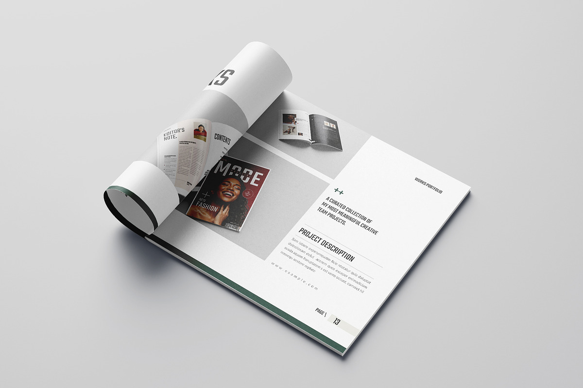 Works | Square Portfolio Template, a Brochure Template by Spark_Creative (Photo 8 of 15)