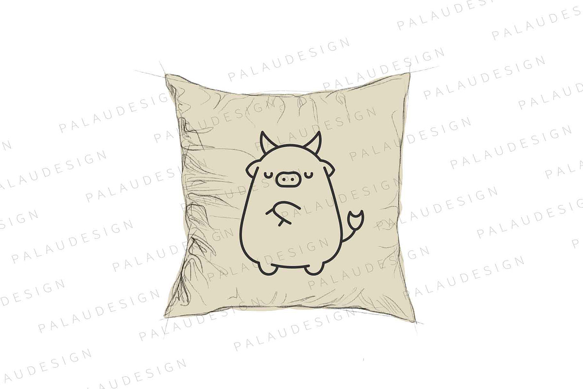Cute Kawaii Cow Bundle, an Animal Illustration by Palau (Photo 5 of 12)