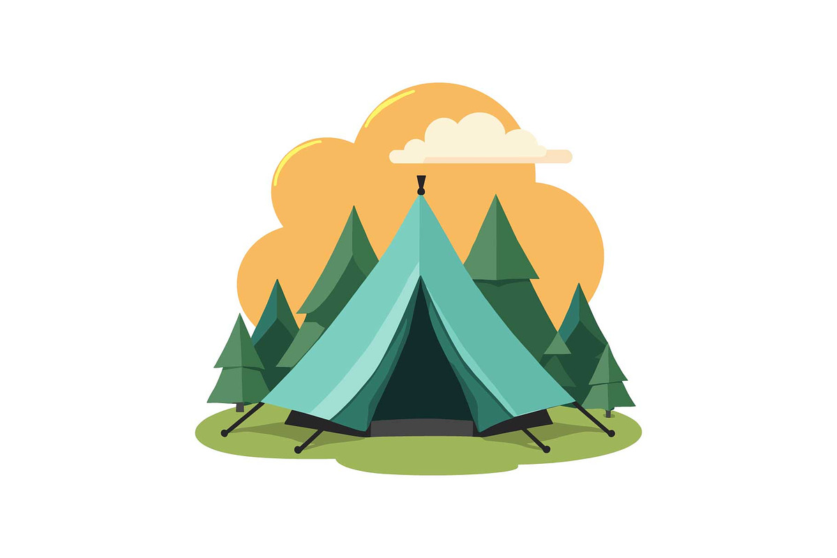 Outdoor Camping Tent Vector Pack, an Object Graphic by Designs_River (Photo 4 of 13)