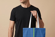 Canvas Tote Bag Model Mockup Bundle, a Merchandise Mockup by Pixel Foundry (Thumbnail 6 of 6)