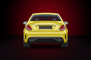 Mercedes-Benz sedan MockUp Set, a Product Mockup by PSD Market (Thumbnail 5 of 6)