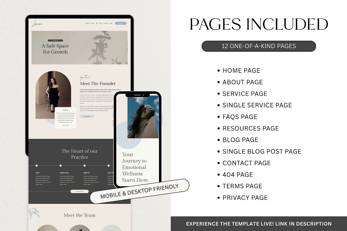 Squarespace Website Template Blue, a Squarespace Template by Breah Designs (Photo 2 of 10)