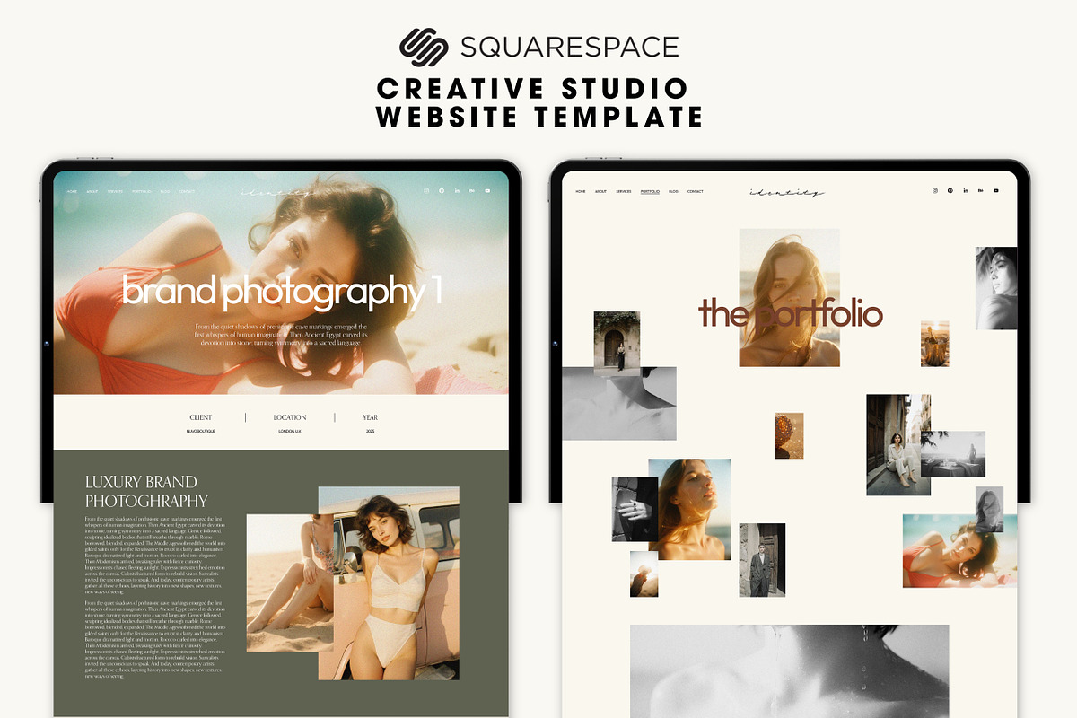 Squarespace Creative Studio Template, a Squarespace Template by Mockup Art Atelier (Photo 11 of 15)