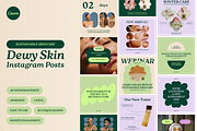 Dewy Skin Instagram Templates, a Social Media Template by Luna Studio (Thumbnail 1 of 7)