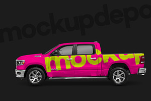 Dodge RAM Pickup Truck Mockup