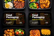 Food Packaging Mockup, a Cups & Container Mockup by Elite Mockups (Thumbnail 1 of 2)