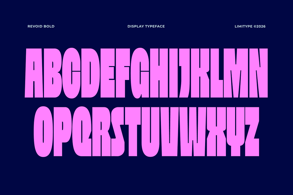 Revoid - Bold Condensed Font, a Sans Serif Font by limitype (Photo 7 of 12)