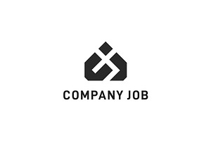 monogram CJ and home icon, a Branding & Logo Template by yanuart