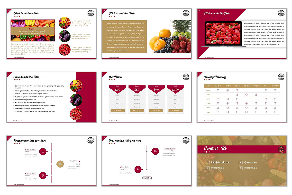 [PPTX] Food PowerPoint Presentation, a Presentation Template by litoondev (Photo 15 of 27)