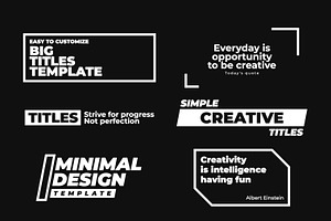 Big Simple Titles for Final Cut Pro, a Templates & Theme by xyGraphic