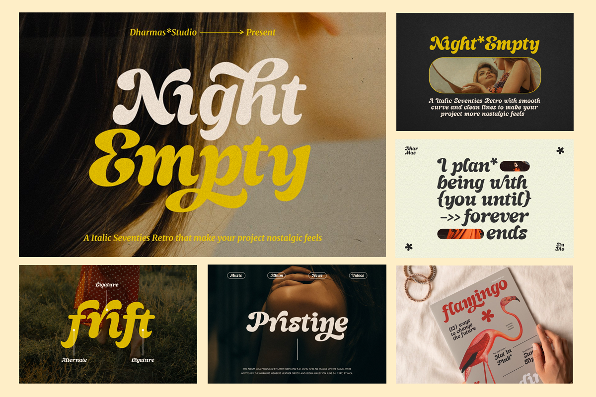 Retro Bundle Collection V2 - 99% OFF, a Serif Font by Dharmas Foundry (Photo 20 of 21)