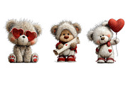 Whimsical Valentine Teddy Bear Clipa, an Illustration by Dream Creation (Thumbnail 6 of 7)