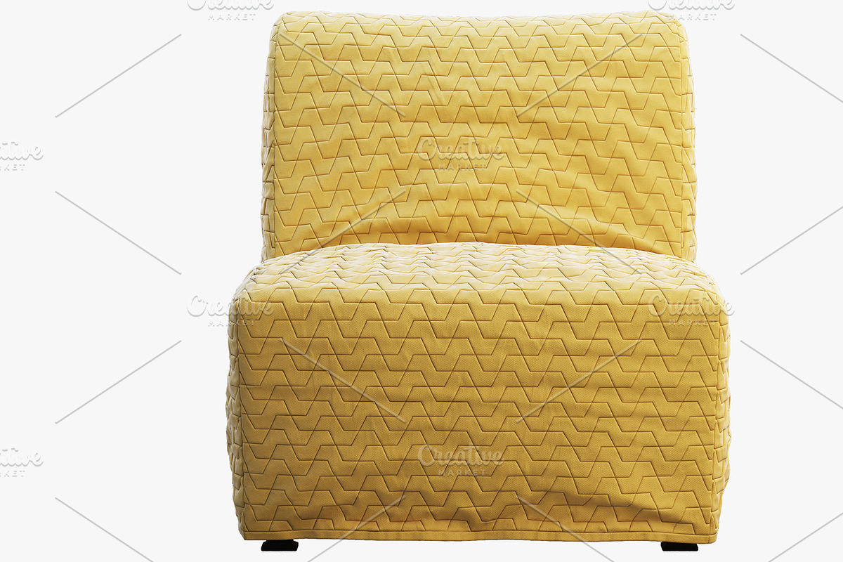 Chair-bed with pillows 3d model, a Furniture 3D Model by 3dmitruk (Photo 5 of 11)