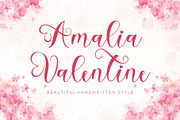 Amalia Valentine, a Script Font by Yoga Letter (Thumbnail 1 of 6)