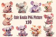 Cute animal collection 400 PNG, an Animal Illustration by DesignFolioHub (Thumbnail 14 of 34)
