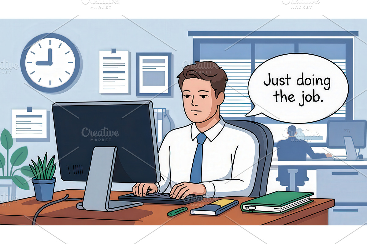 Illustration of a Businessman, an Illustration by tilialucida