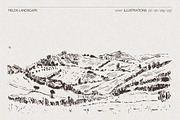 Vintage Nature Landscape Collection, a Seasonal Illustration by TheMountBirdStudio (Thumbnail 4 of 17)