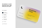Realistic Rounded Business Card Mock, an Advertising Mockup by graphypix (Thumbnail 2 of 4)