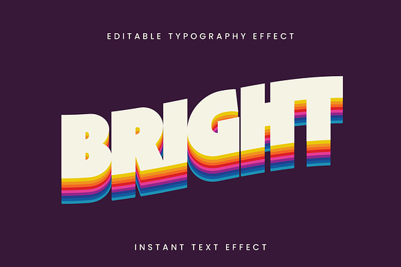 Retro Bold 3D Text Effect preview 3