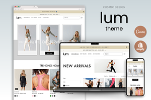 Lum Boutique Shopify Theme Website, a Shopify Template by Cosmic Design