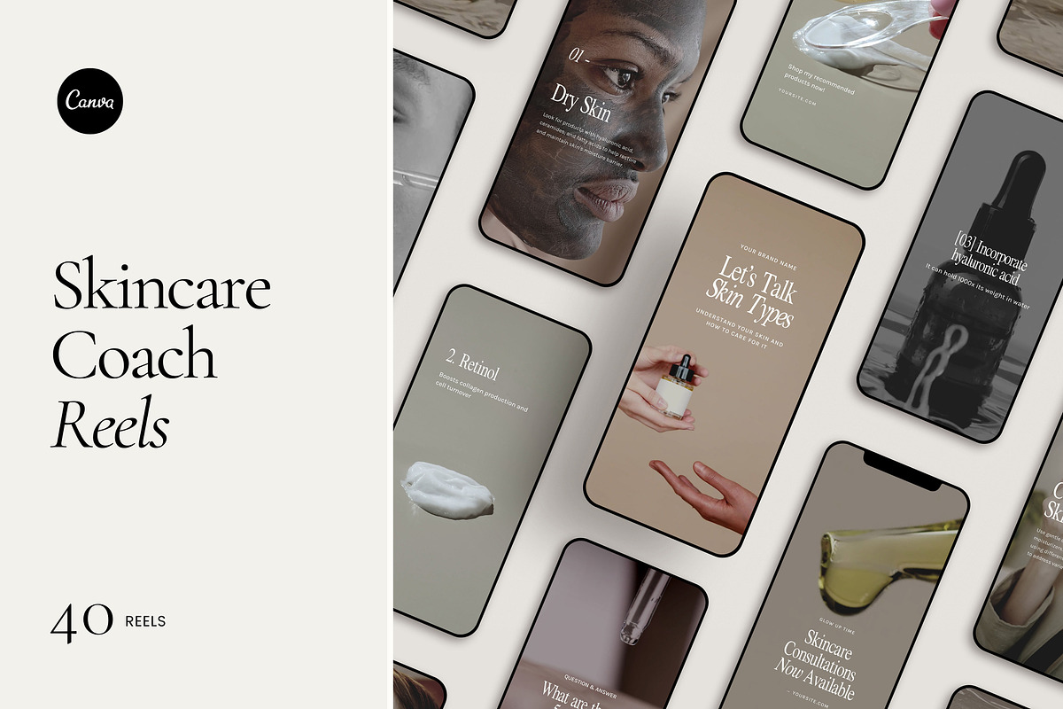 Skincare Reels, a Social Media Template by Willoe Studio (Photo 1 of 10)