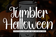 Tumbler Halloween | Script Font, a Script Font by Scratchones (Thumbnail 1 of 8)