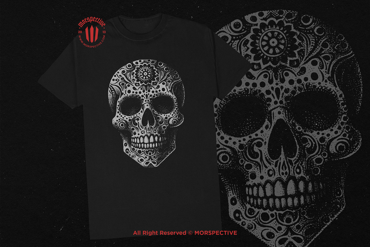 10 Bundle Dark Art Sugar Skull Death, an Illustration by Morspective (Photo 2 of 7)