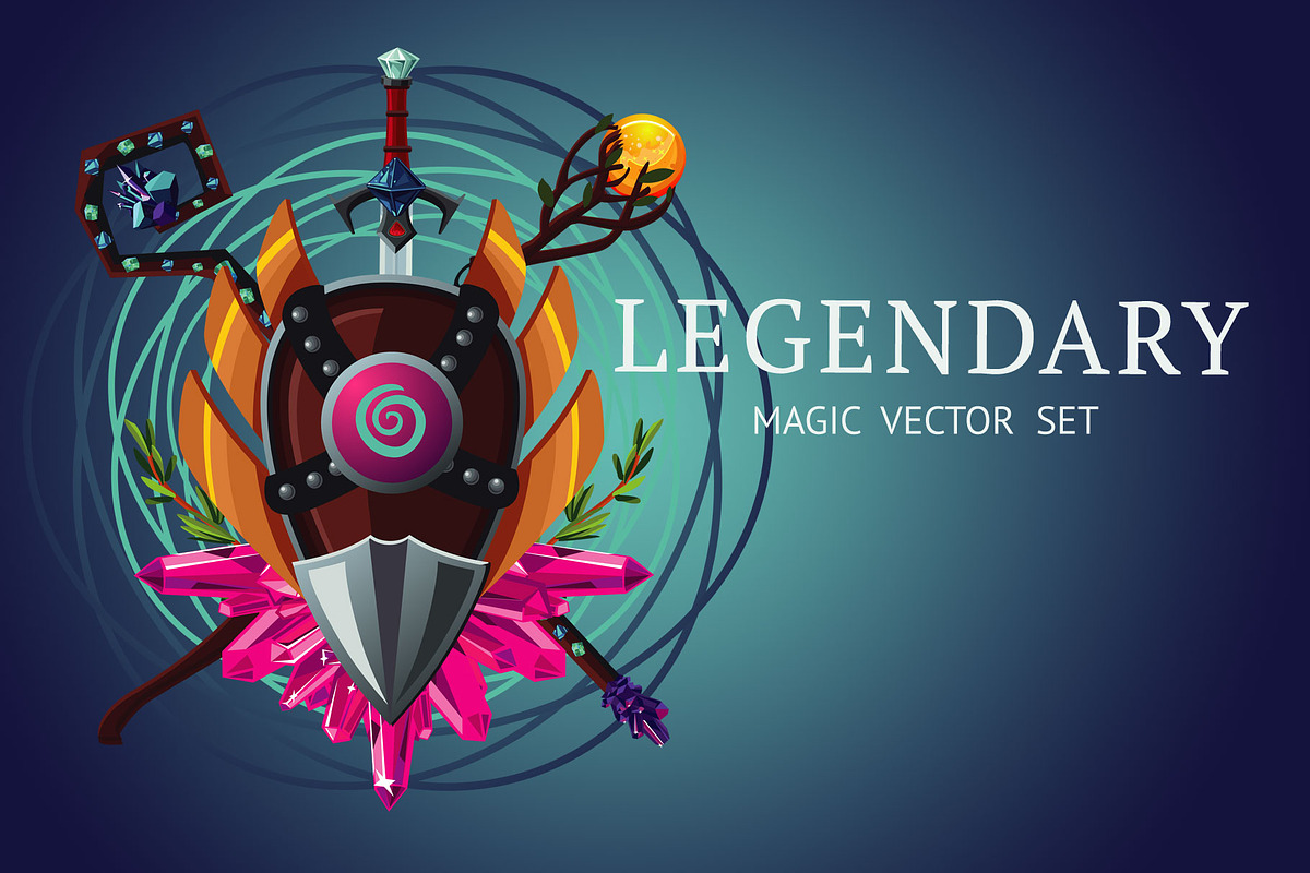 Legendary Magic Set, an Illustration by ne2pi (Photo 1 of 7)