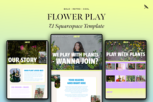 Flower Play Squarespace Template