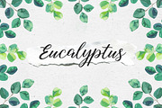 Cute eucalyptus mini set, a Decorative Illustration by Maria's little shop (Thumbnail 1 of 7)