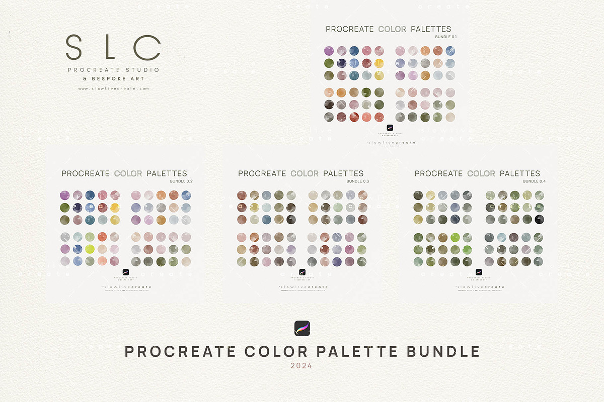 17 Procreate Color Palette - BUNDLE, a Palette Add-On by slowlivecreate (Photo 2 of 7)
