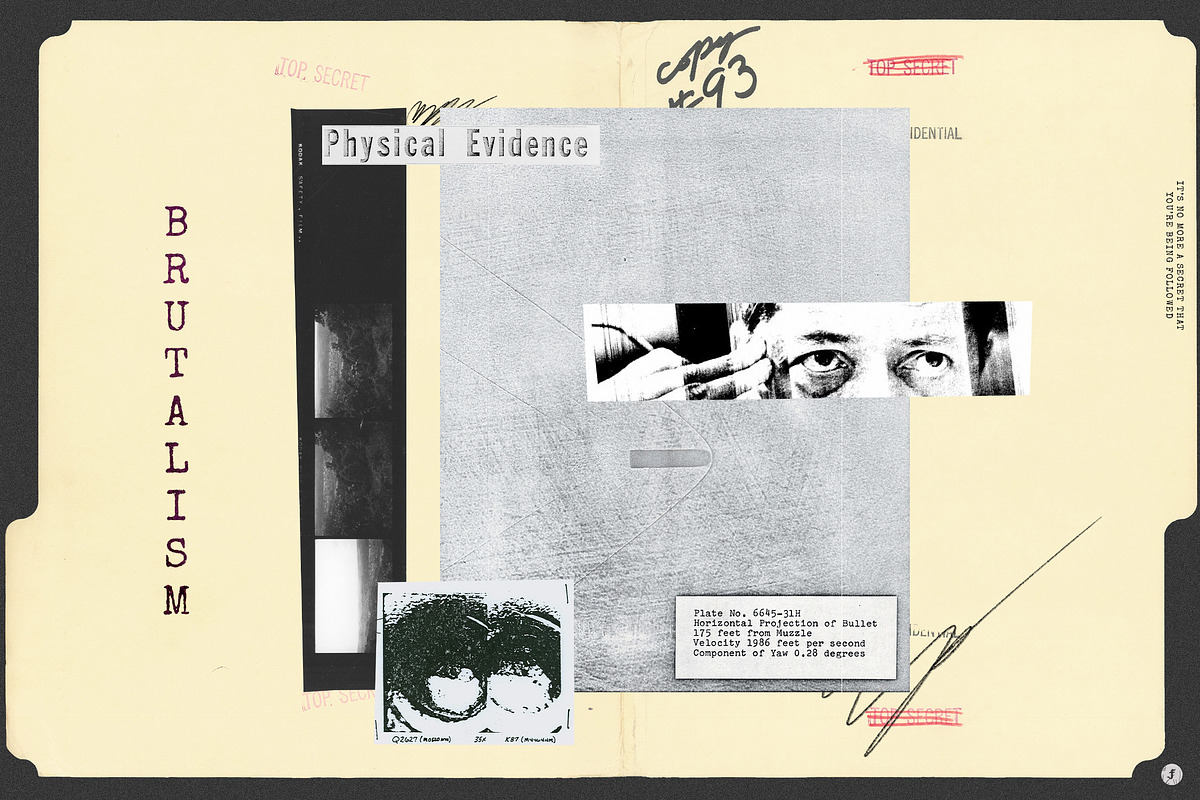 Criminal Bureau Collage Kit, an Object Graphic by Freezerondigital (Photo 7 of 18)
