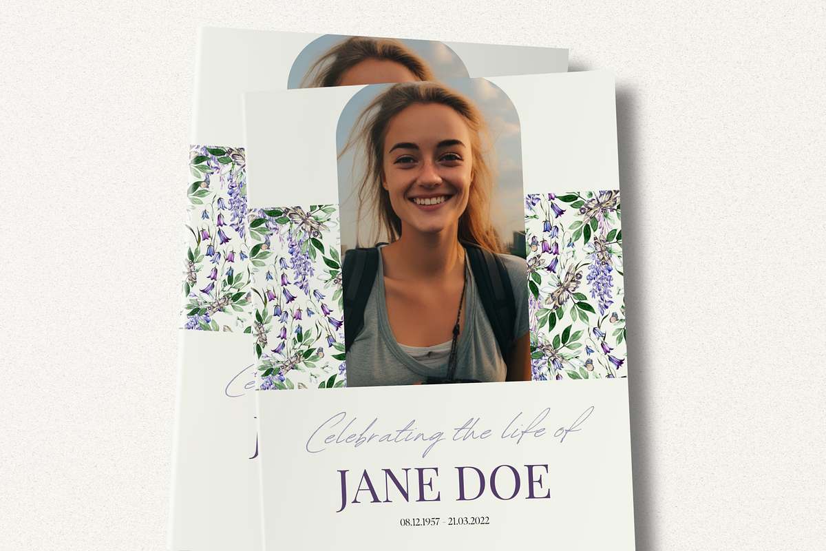 Funeral Program Template Set I Canva, an Invitation Template by The Social Stuff (Photo 1 of 10)